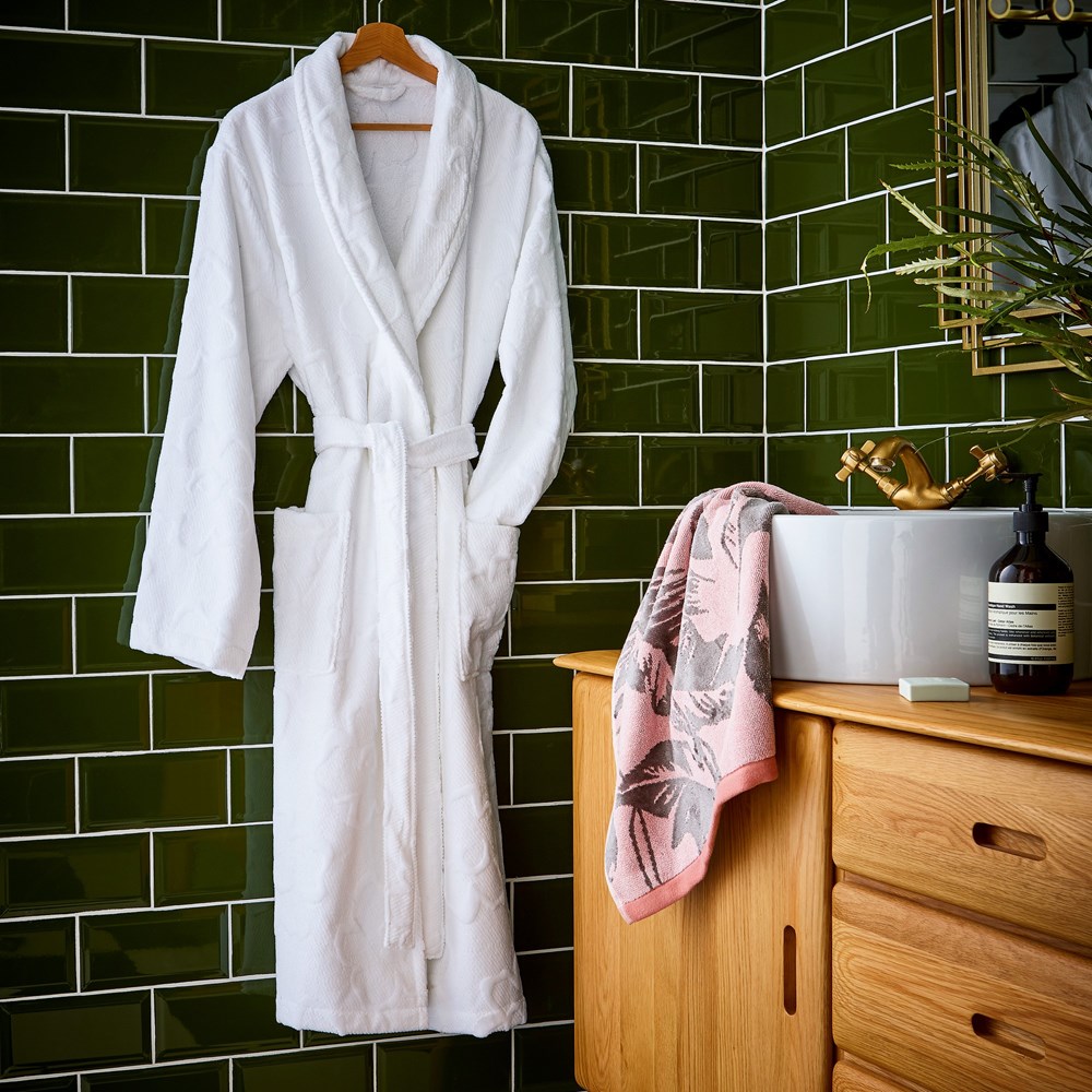 Magnolia Floral Cotton Robe by Ted Baker in White